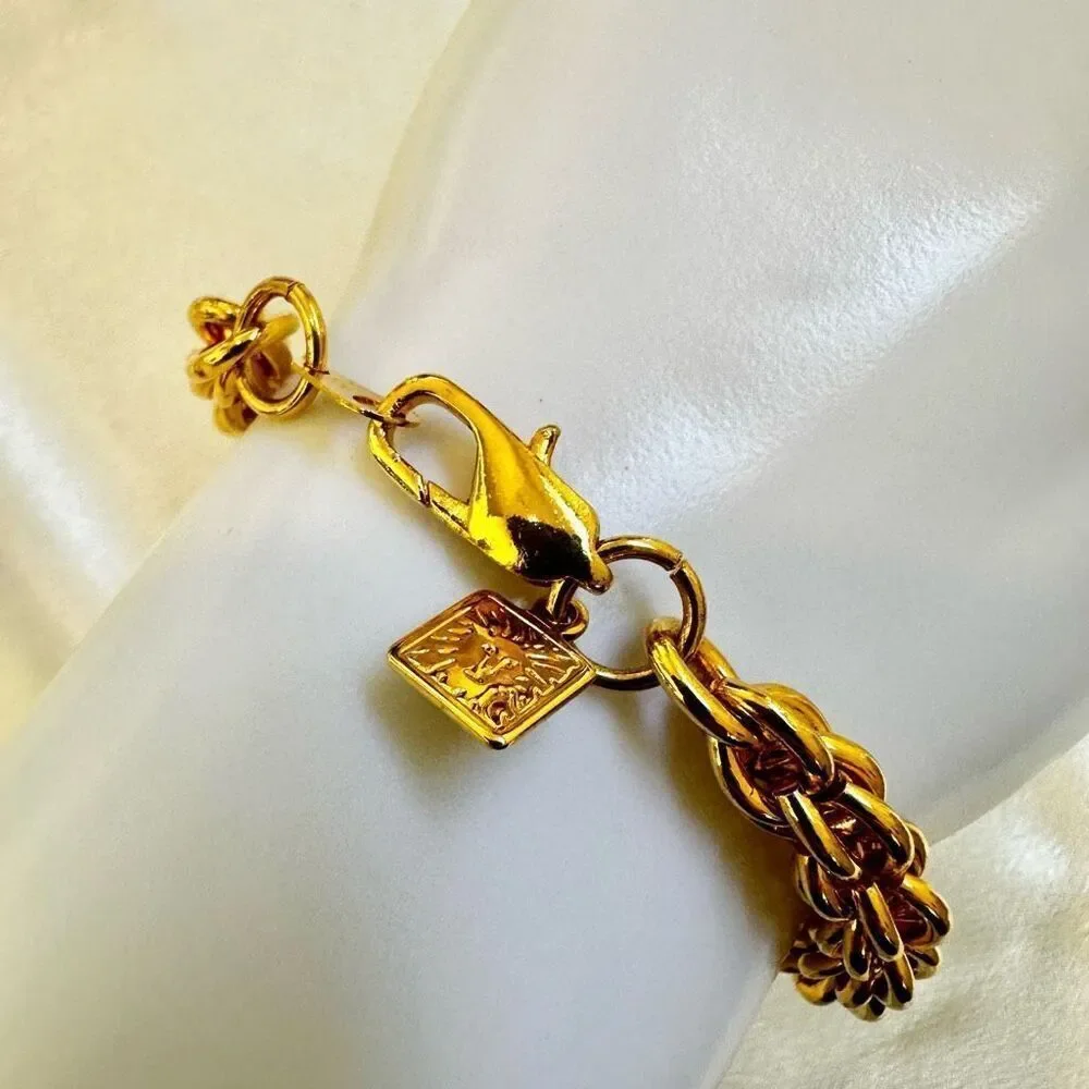 Anne Klein gold tone chain link bracelet - Picture 3 of 9